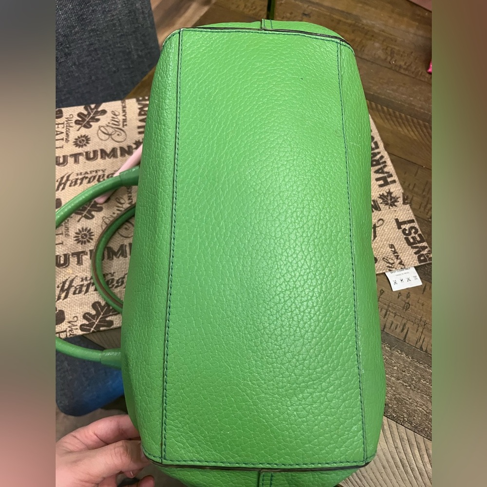 Kate Spade Green Leather Tote Bag - Picture 6 of 11